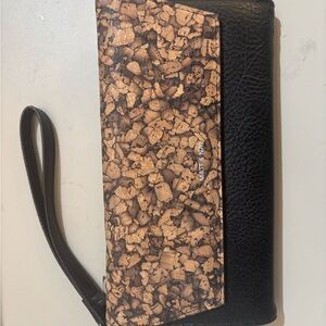 Calvin Klein Cork and Black Wristlet